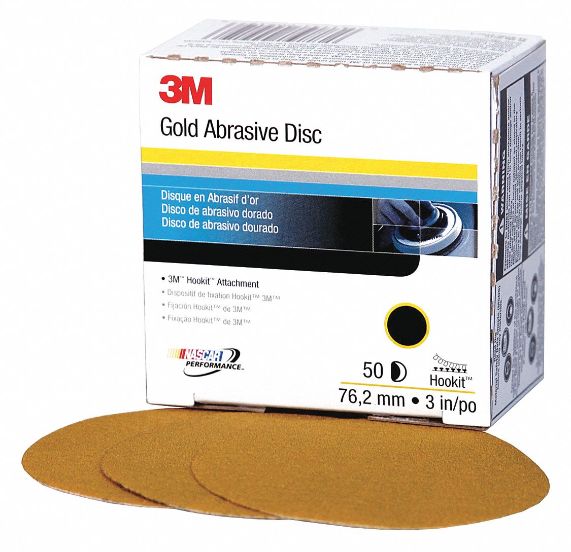 HILDA 3” Hook And Loop Sanding Discs – 320 Grit, 25-Pack (Model BF3-25-0600)