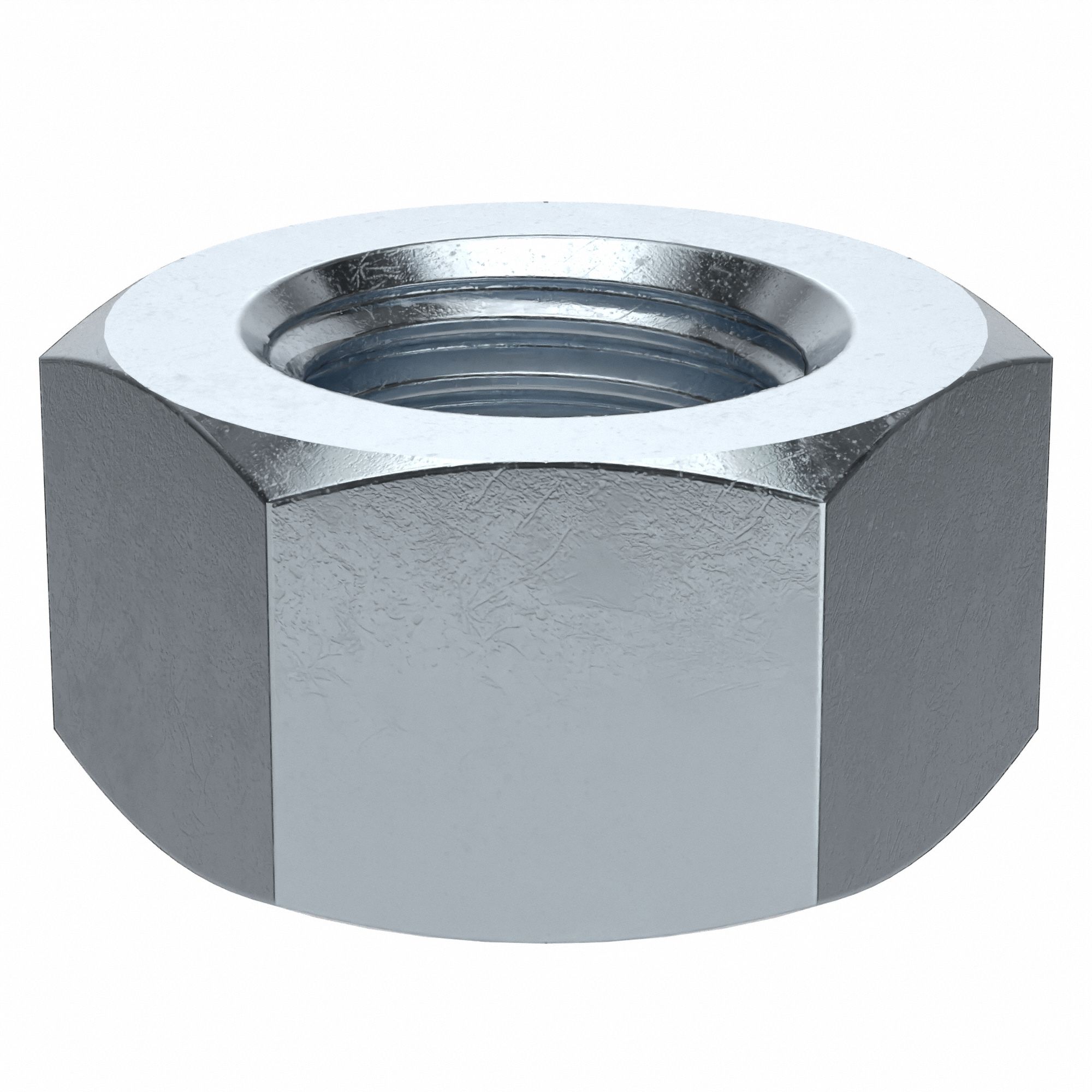 Hex Nut: Std Hex, 7/16"-20 Thread, 11/16 in Hex Wd, 3/8 in Hex Ht, Steel, Grade 2, Std, 50 PK