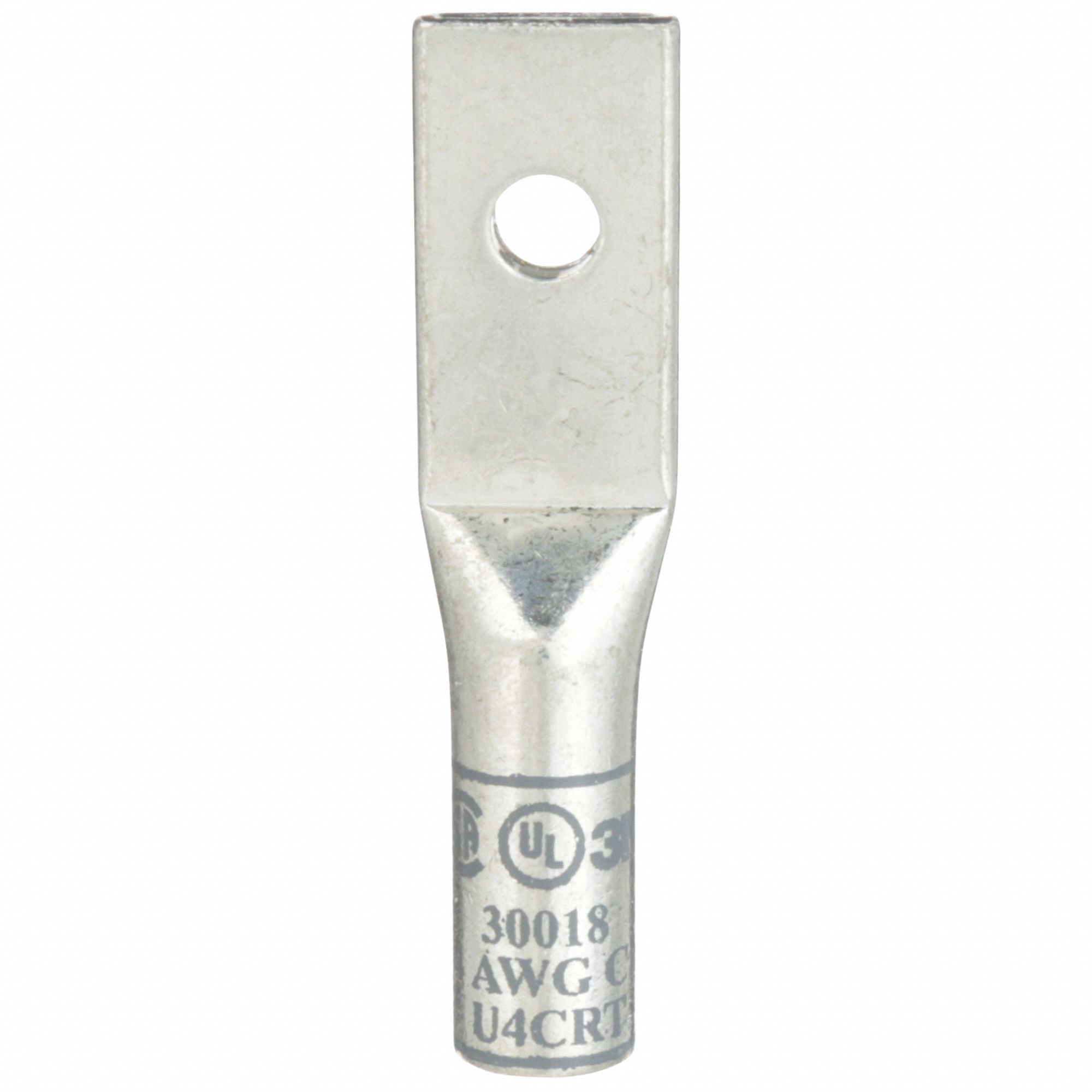 Compression Lugs: For 4 AWG, Stranded Wire Type, #10 Stud Size, Std, Copper