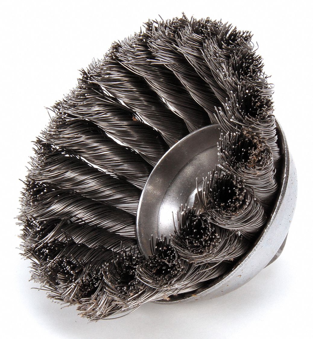 Cup Brush Threaded Arbor 3-1/2 In.