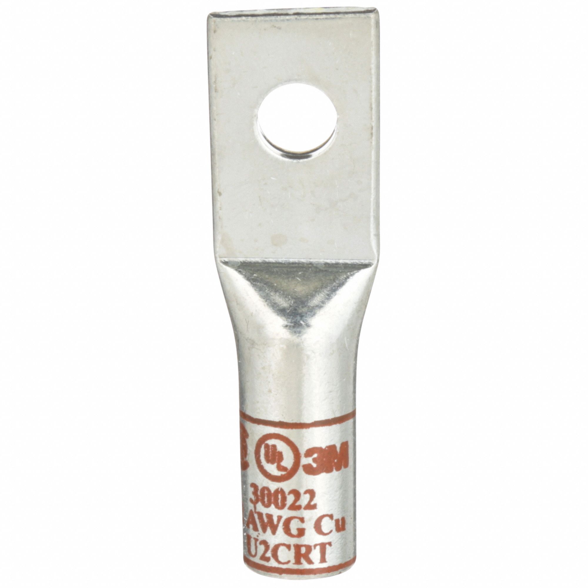 Compression Lugs: For 2 AWG, Stranded Wire Type, 1/4 in Stud Size, Std, Copper