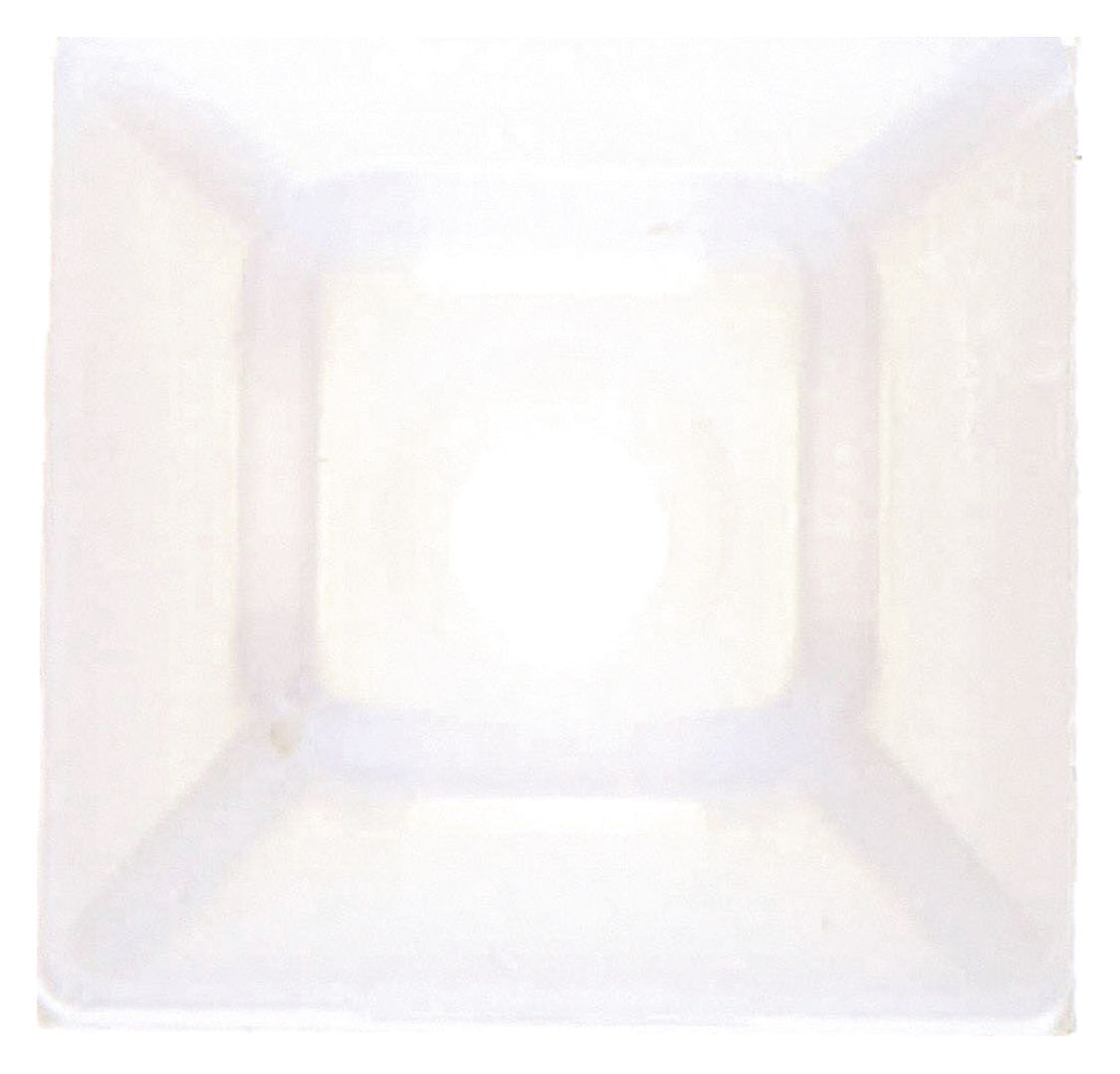 Cable Tie Base: 0.21 in Slot Wd, 0.06 in Slot Ht, 0.74 in L x 0.74 in W x 0.22 in H, 500 PK