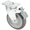 Debris-Resistant Light-Duty Standard Plate Casters