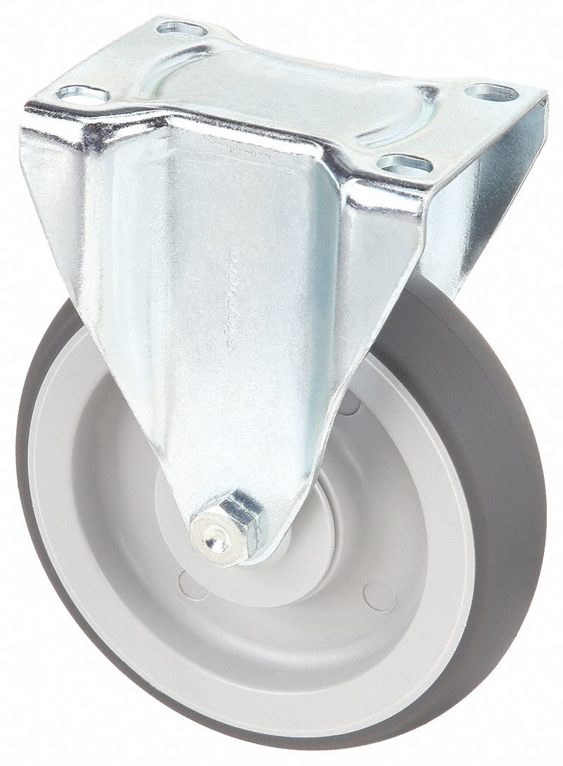 Standard Plate Caster,Rigid,280 lb.