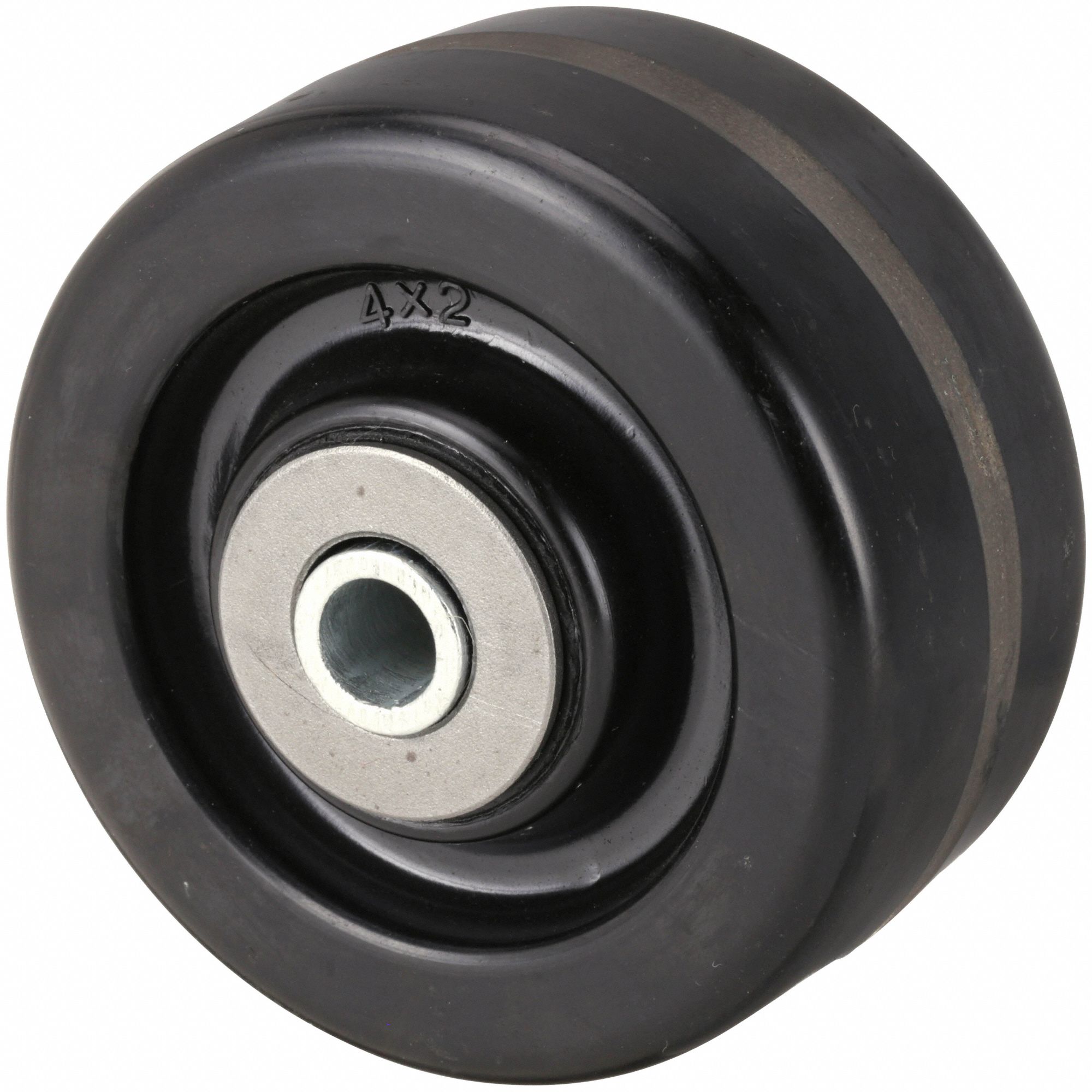 Caster Wheel: 4 in Wheel Dia., 2 in Wheel Wd, Phenolic, 800 lb Load Rating, Std