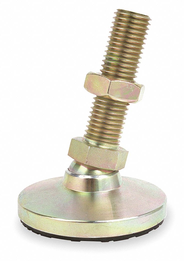 S W NSW5G S & W Leveling Mount Swiveling Stud, 4 in Base Dia., 10 in