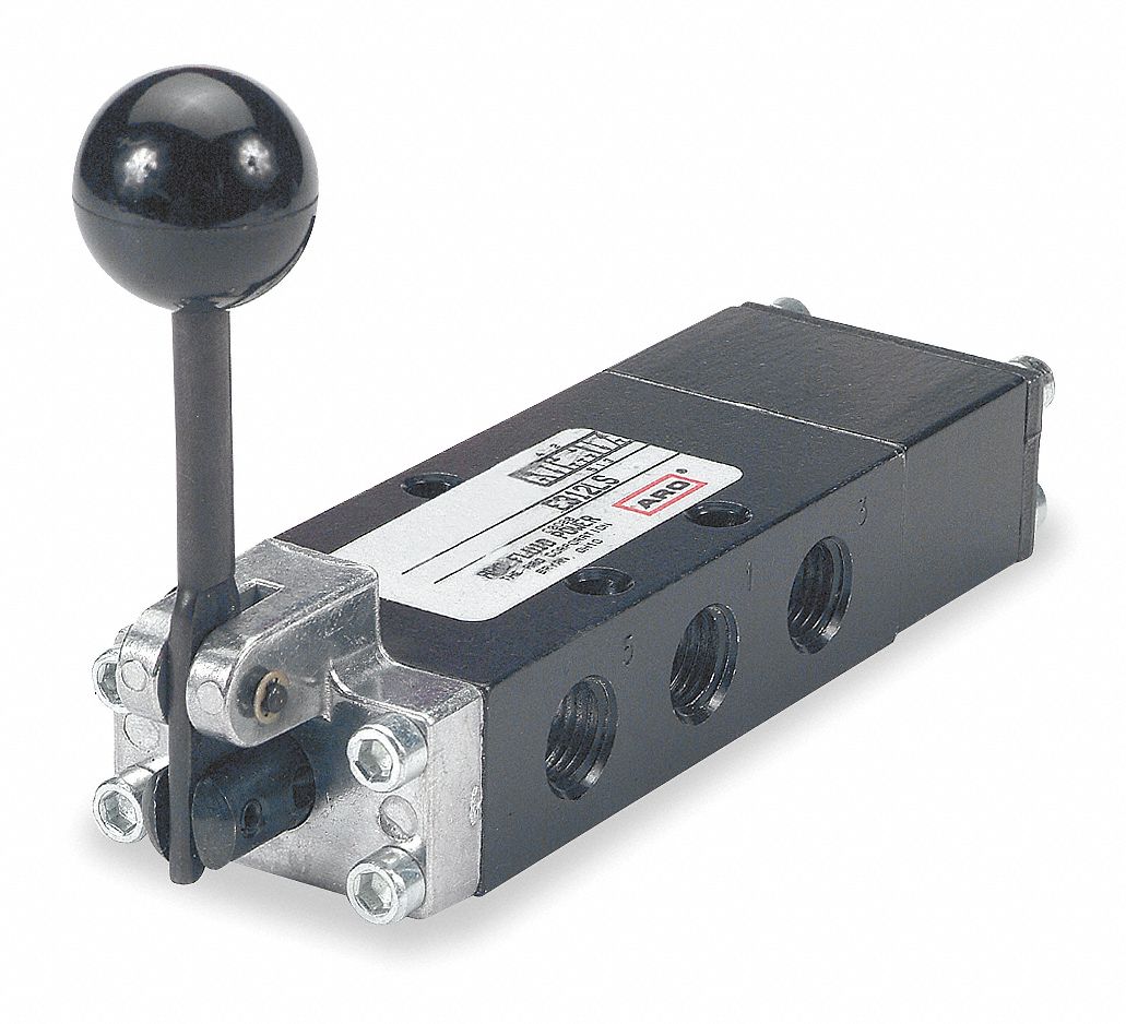 ARO 1/4" Manual Air Control Valve with 4Way, 3Position Air Valve Type