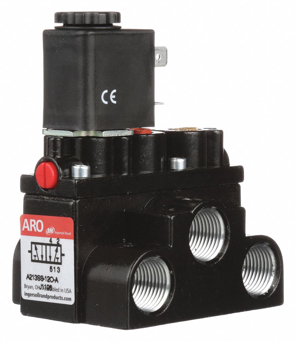 Alpha Series, 120V AC, Solenoid Air Control Valve 2G549A213SS120A