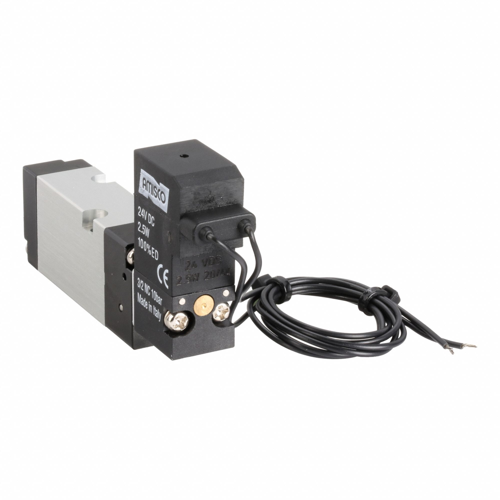 Solenoid Air Control Valve: Four-Way / Two-Position, Base-Mounted Body, 24V DC, Single Solenoid