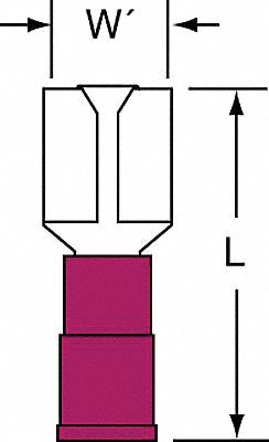 CONNECTOR NYL INS FDISC22-18 100/BX