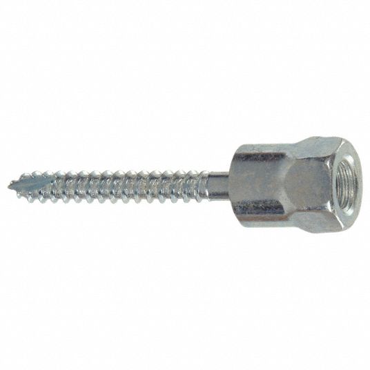 GRAINGER APPROVED Vertical Rod Hanger for Wood, 5/16 in Screw Size, 3/8