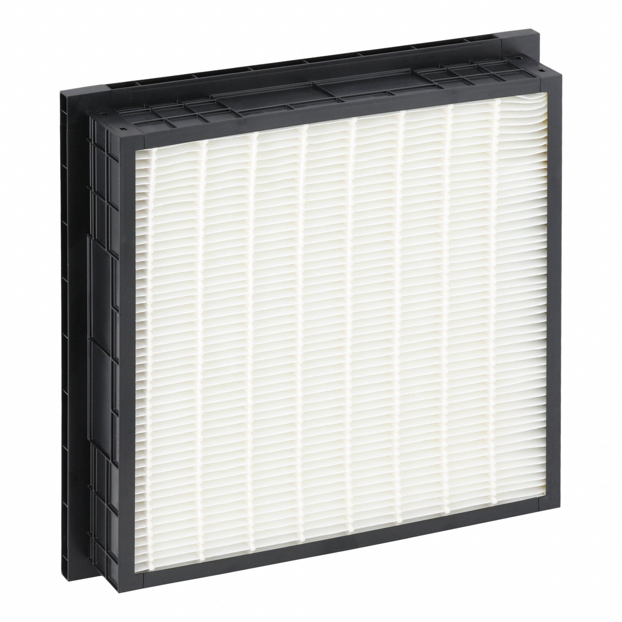 Minipleat Air Filter: 20 in x 20 in x 4 in, Synthetic, Plastic, Single Header, MERV 14