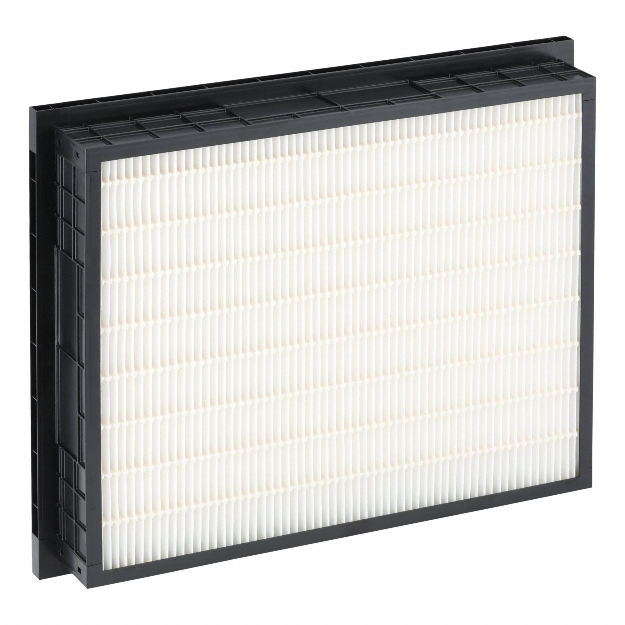 Minipleat Air Filter: 20 in x 24 in x 4 in, Synthetic, Plastic, Single Header, MERV 14