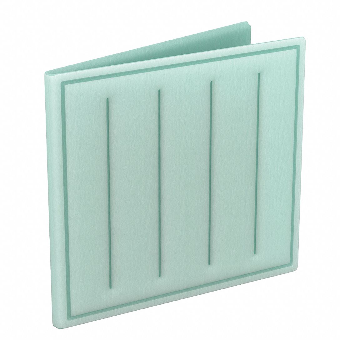 Link Air Filter: 20 in x 20 in x 1 in, 20 in Section Wd, 2 Sections, 2 Ply, MERV 8