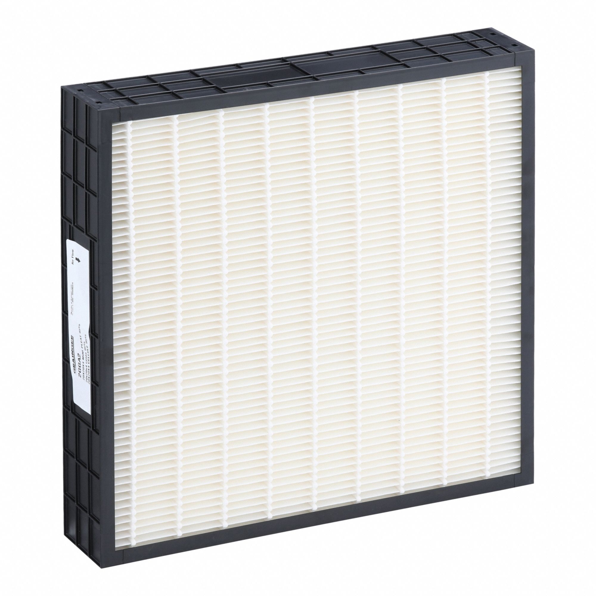 Minipleat Air Filter: 20 in x 24 in x 4 in, Synthetic, Plastic, No Header, MERV 14