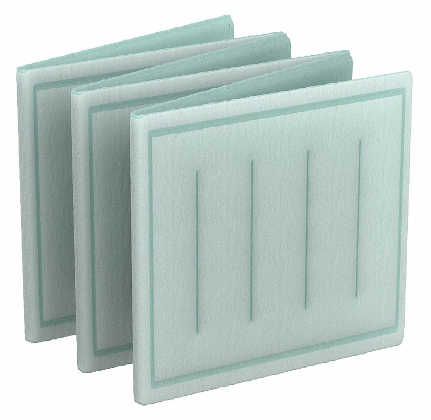 Link Air Filter: 20 in x 14 in x 1 in, 14 in Section Wd, 6 Sections, 2 Ply, MERV 8