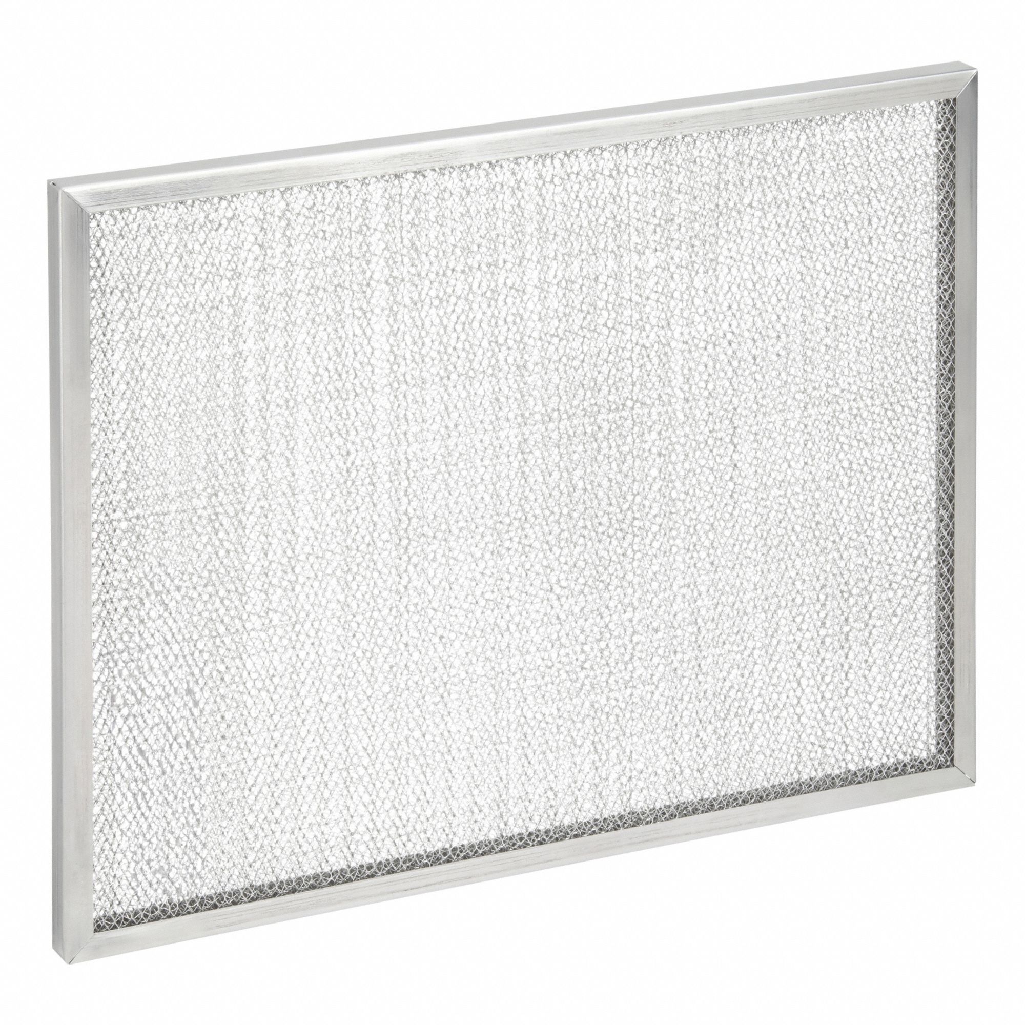 Washable Metal Air Filter: 16 in x 20 in x 1 in, Aluminum, Mesh