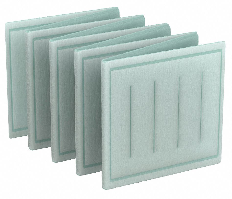 Link Air Filter: 20 in x 15 in x 1 in, 15 in Section Wd, 9 Sections, 2 Ply, MERV 8