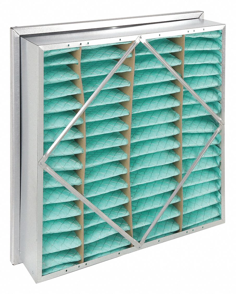 20x20x6 Nominal Filter Size, Synthetic, Rigid Cell Air Filter 2JTX7