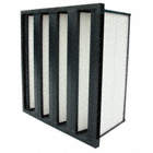 V-BANK AIR FILTER, 20 X 24 X 12 IN, MERV 13, SYNTHETIC, NUMBER OF VS: 4
