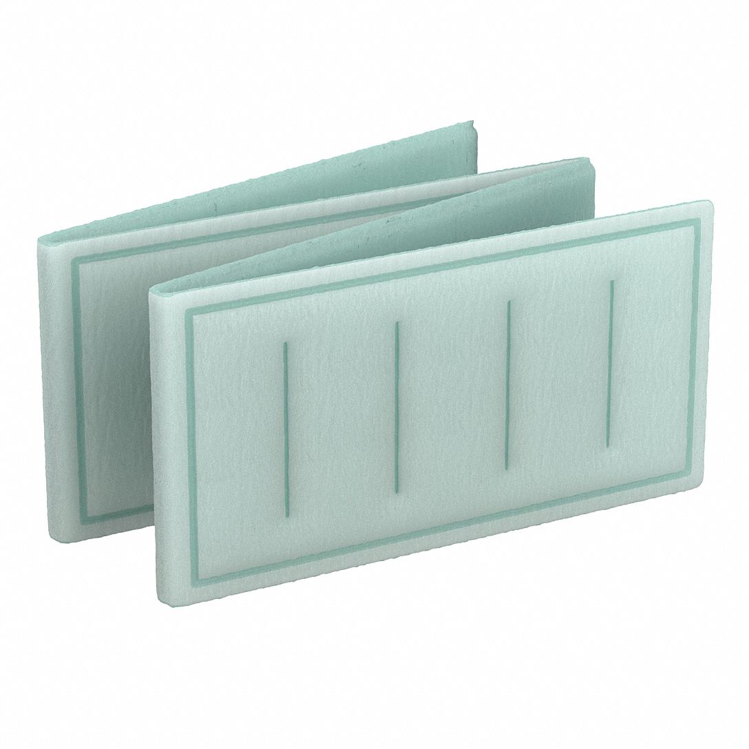 Link Air Filter: 20 in x 15 in x 1 in, 15 in Section Wd, 4 Sections, 3 Ply, MERV 8