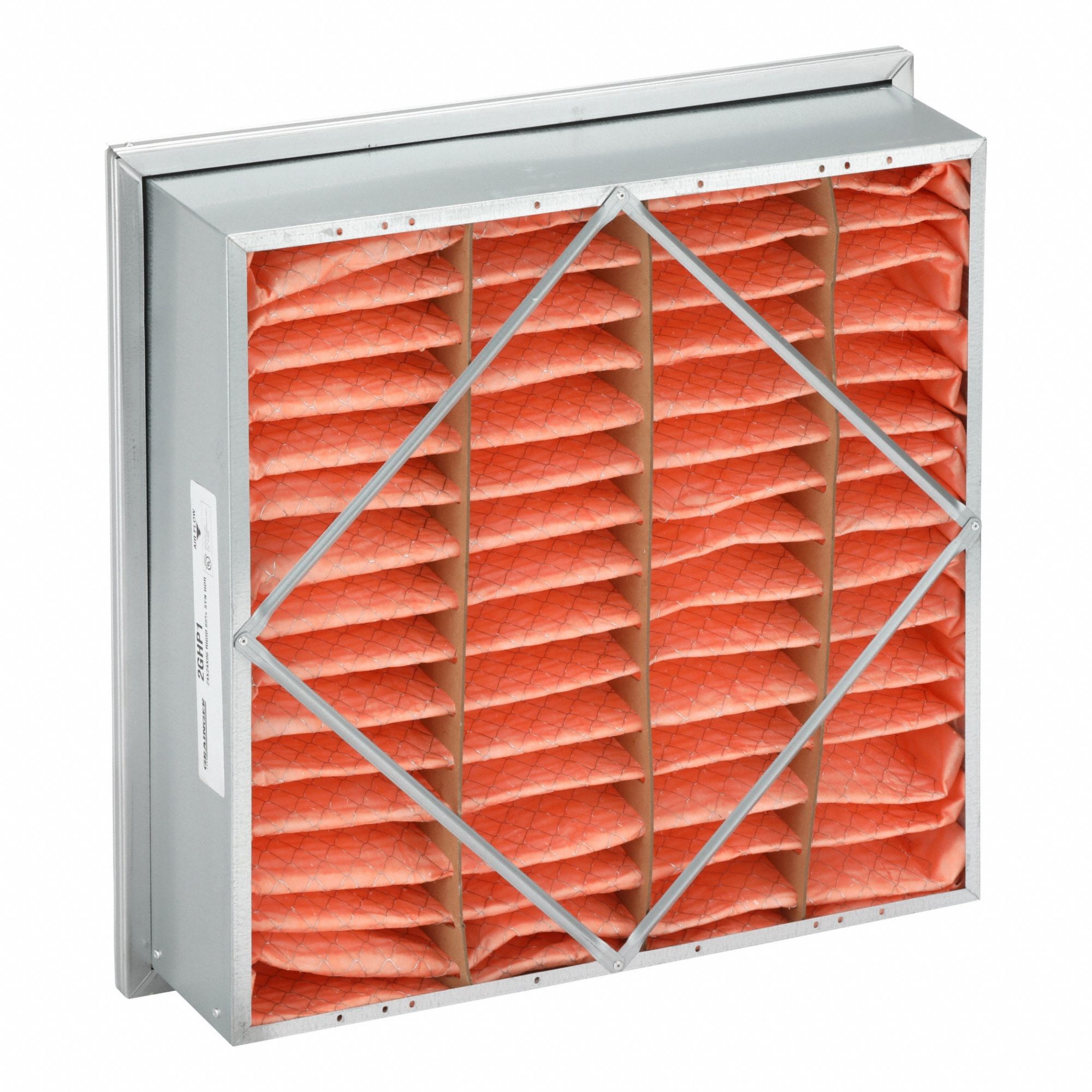 Rigid Cell Air Filter: 24 in x 24 in x 6 in, Synthetic, Single Header, MERV 11