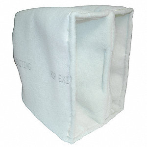 CUBE AIR FILTER, 24 X 24 X 15 IN, SYNTHETIC, 2 POCKETS, 35% EFFICIENCY