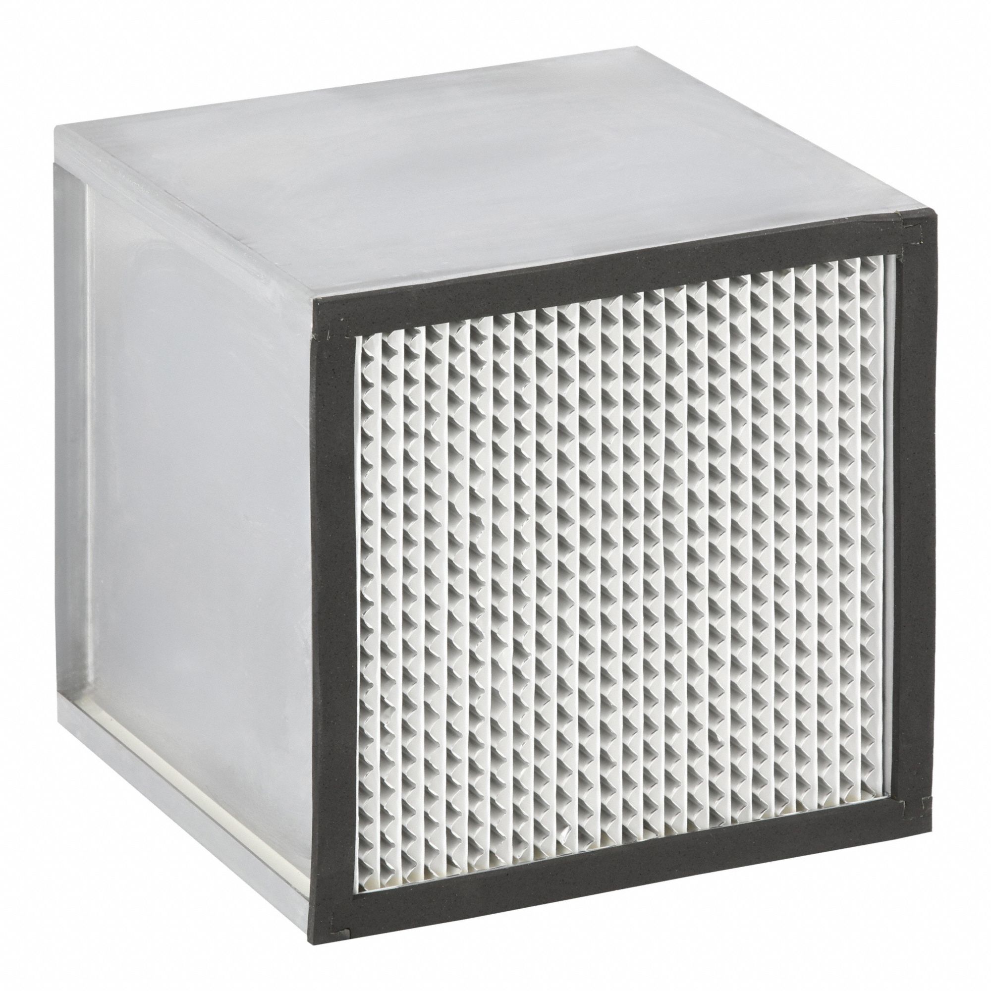 HEPA Air Filter: 12 in x 12 in x 12 in, 99.97% Filter Efficiency, Downstream Face
