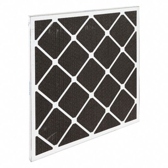 Odor Removal Non-Pleated Air Filter: 24x24x1 Nominal Filter Size, Active  Carbon Honeycomb