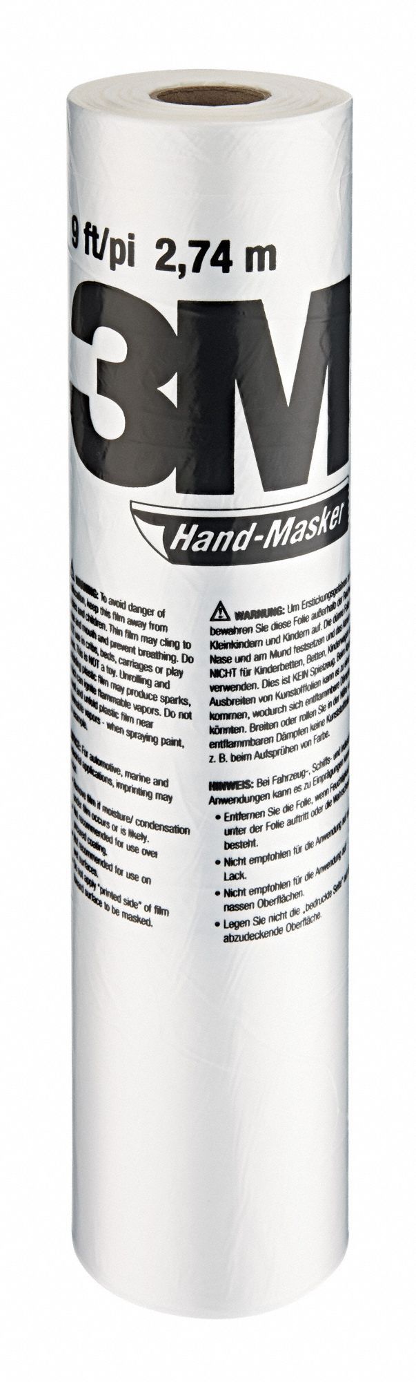 3M AMF48 48 x 180 ft x .35 mil Hand-Masker Advanced Masking Film