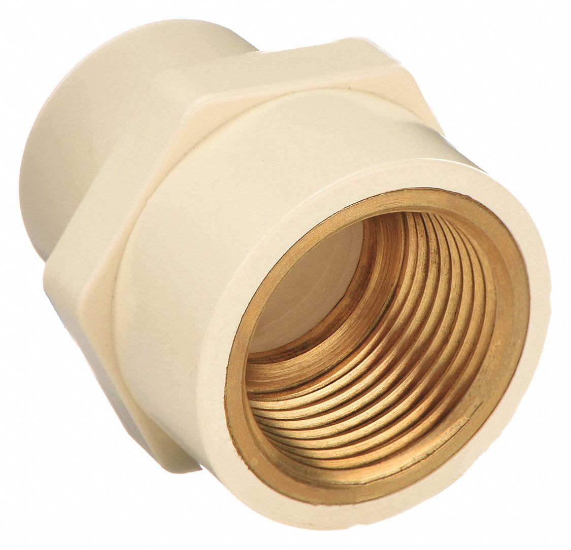 CPVC, FNPT x CTS Socket Hub, CTS Adapter 2GJZ82GJZ8 Grainger