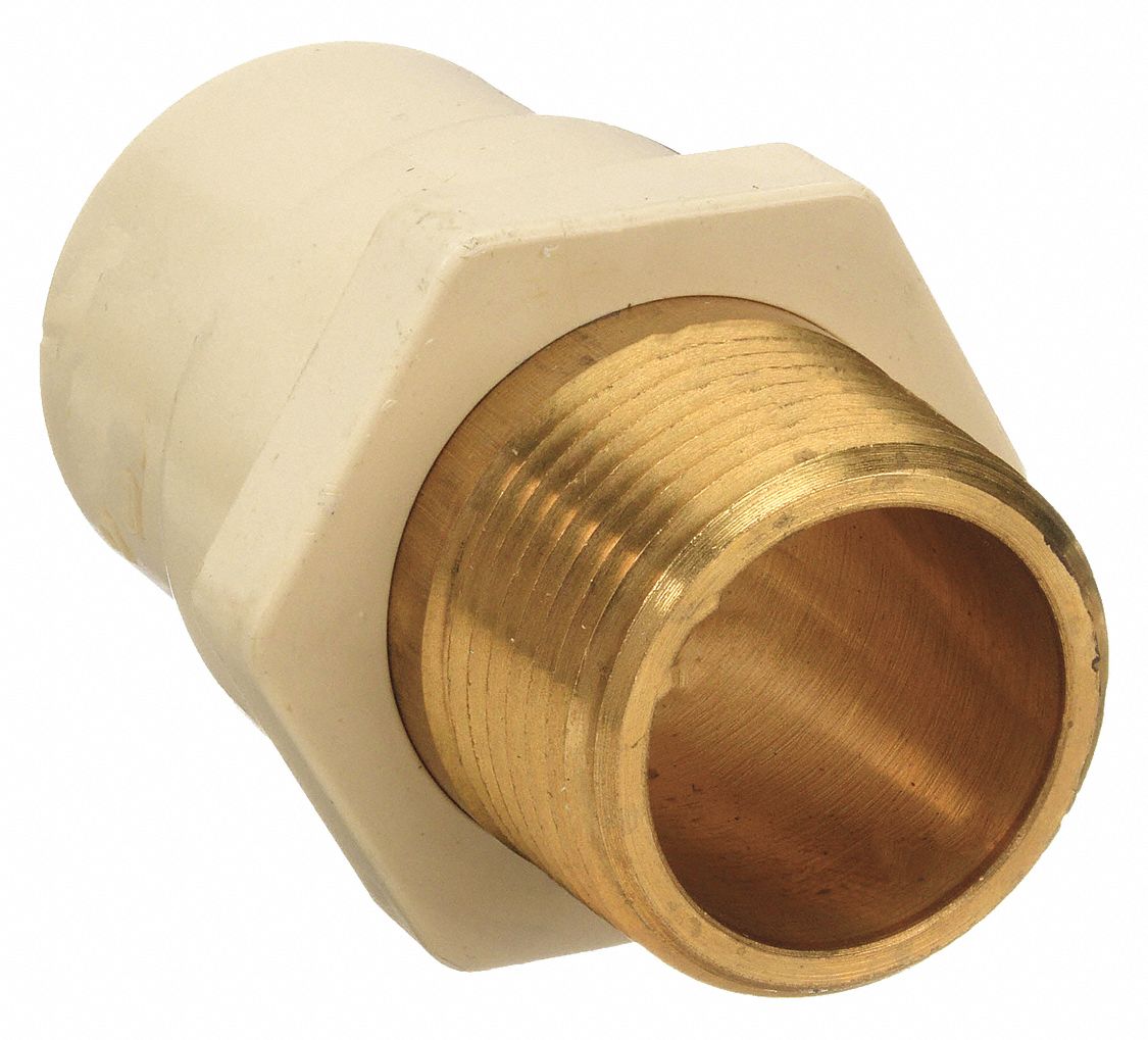 CPVC, MNPT x CTS Socket Hub, CTS Adapter 2GKA22GKA2 Grainger