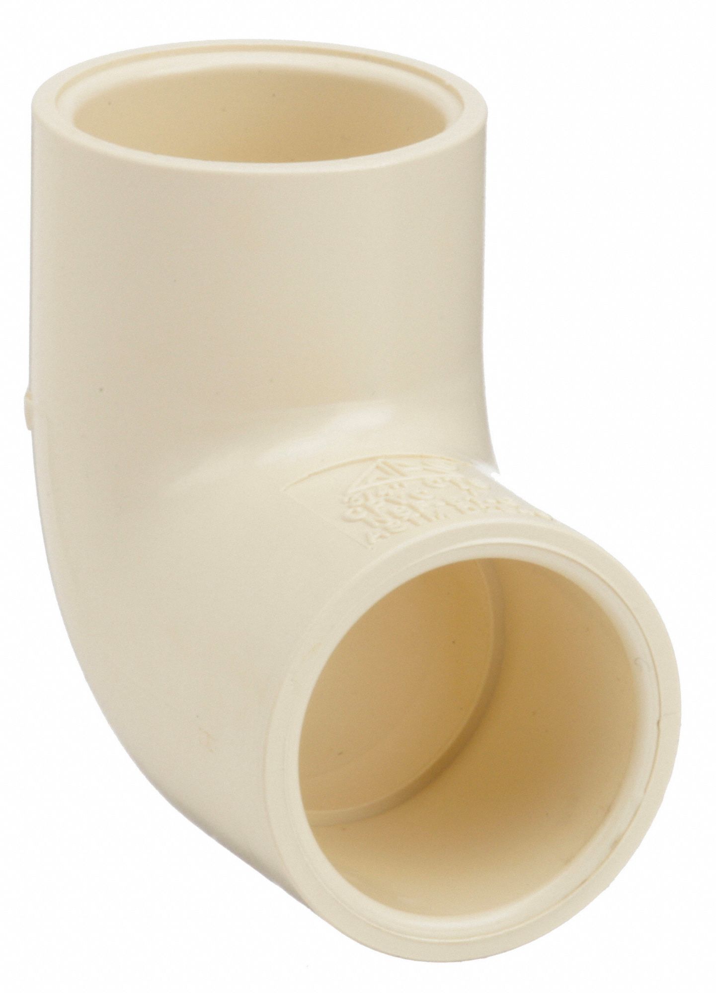 CTS ELBOW: CPVC, CTS SOCKET HUB X CTS SOCKET HUB, 2 IN X 2 IN COPPER TUBE SIZE, CREAM