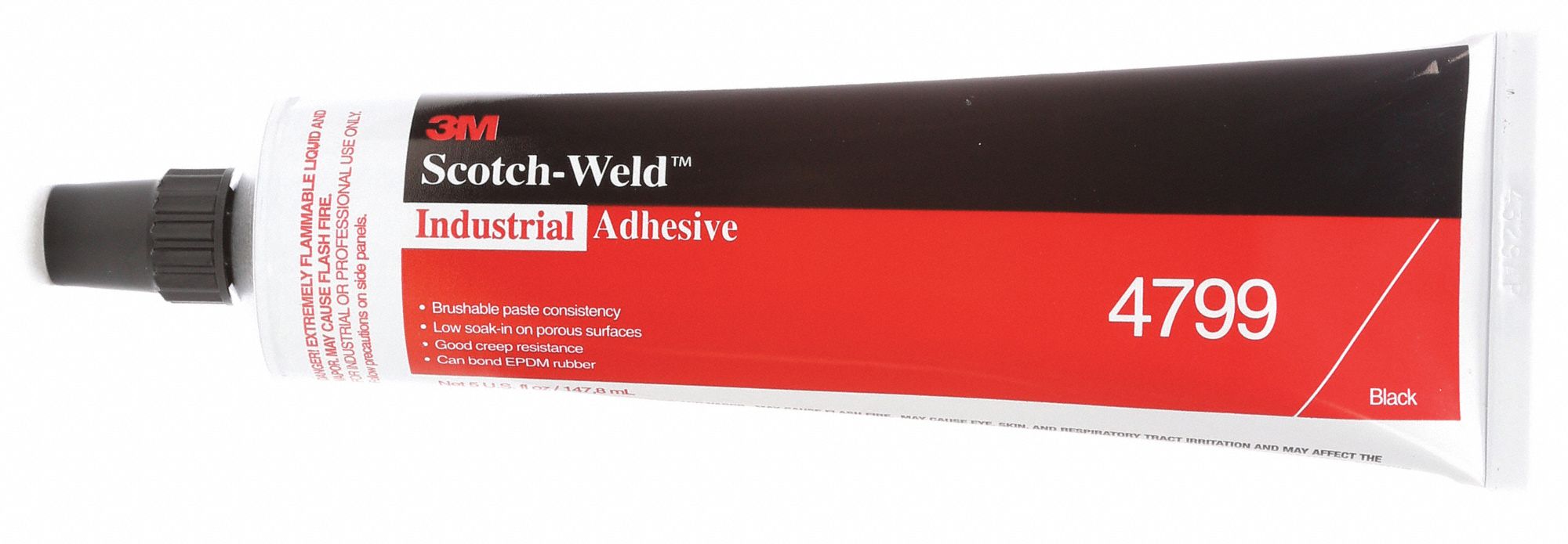 INDUSTRIAL ADHESIVE, SCOTCH GRIP/WATER RESIST, BLACK, 5 OZ