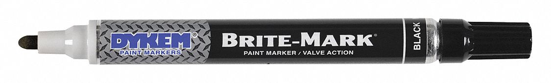 DYKEM Paint Marker,Brite Mark(R),Yellow 41006