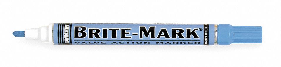 Liquid Paint Marker: 1.3 mm Tip Wd, Fiber Nib, Blue, Point, Gen Purpose