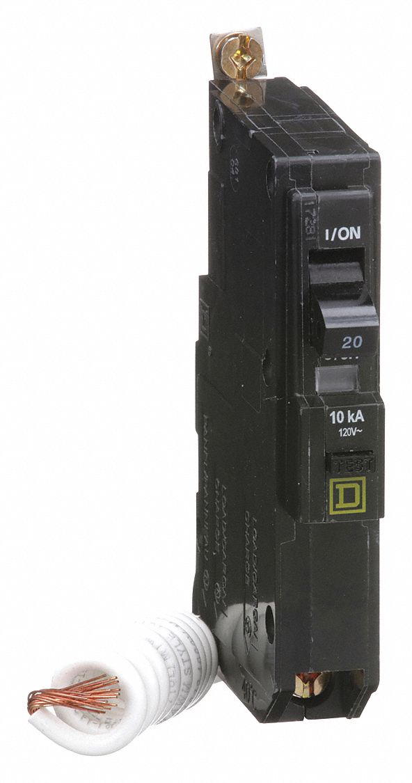 Miniature Circuit Breaker: 20 A, 120V AC, Single Phase, 10kA at 120V AC, 1 Poles