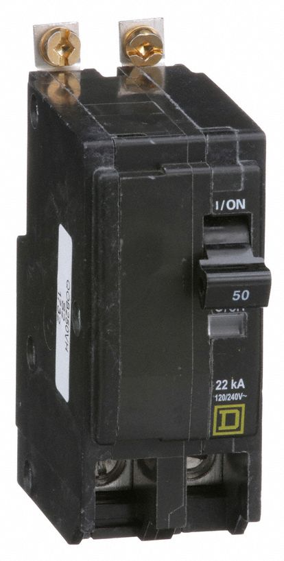 Miniature Circuit Breaker: 50 A, 120/240V AC, Single Phase, 22kA at 120/240V AC, 2 Poles