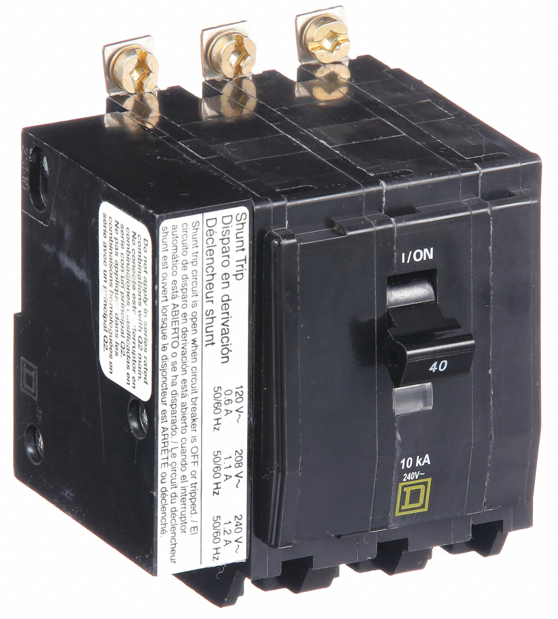 SQUARE D, 40 A, 120/240V AC, Miniature Circuit Breaker - 2GLL9 ...