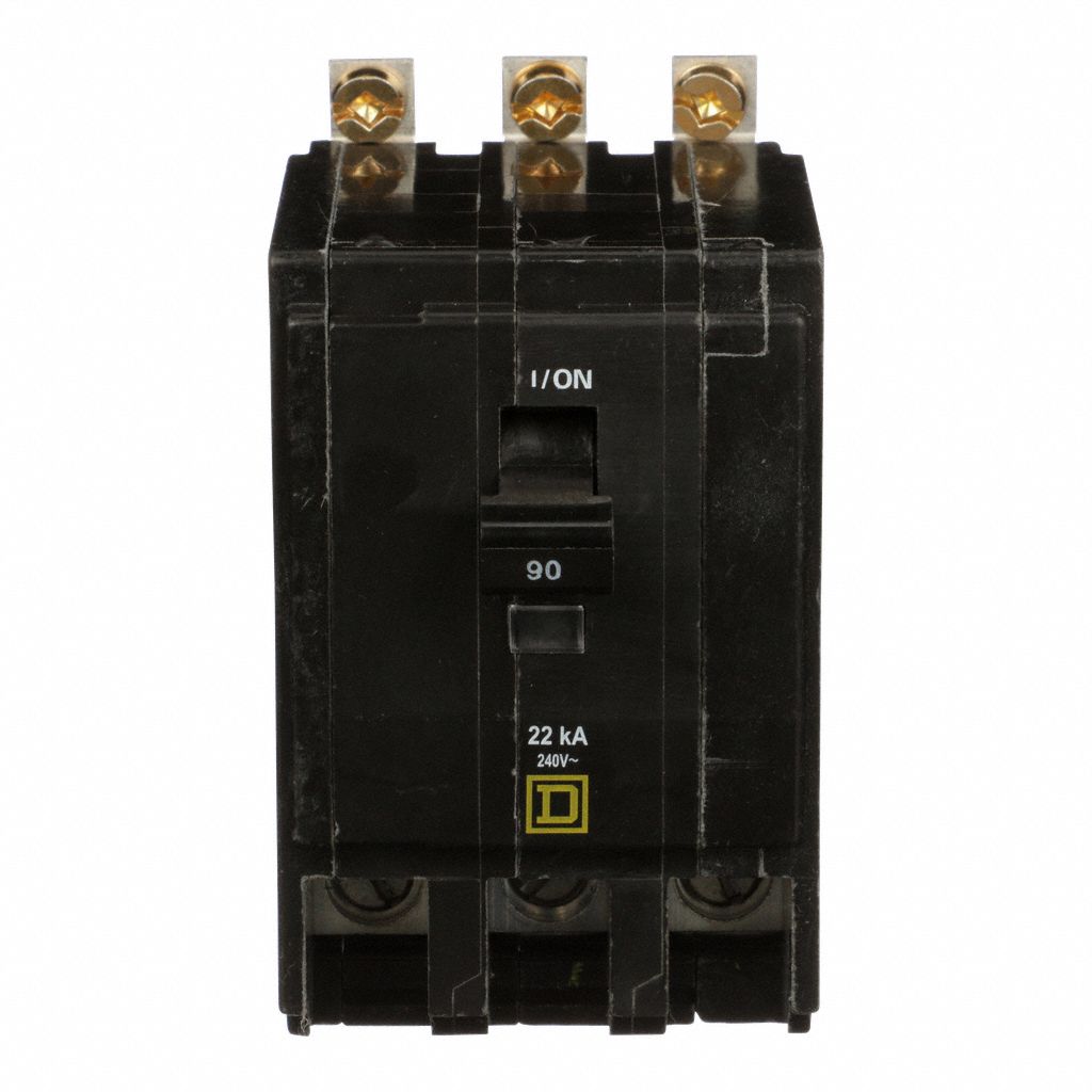 Miniature Circuit Breaker: 90 A, 120/240V AC, Three Phase, 22kA at 120/240V AC, 3 Poles