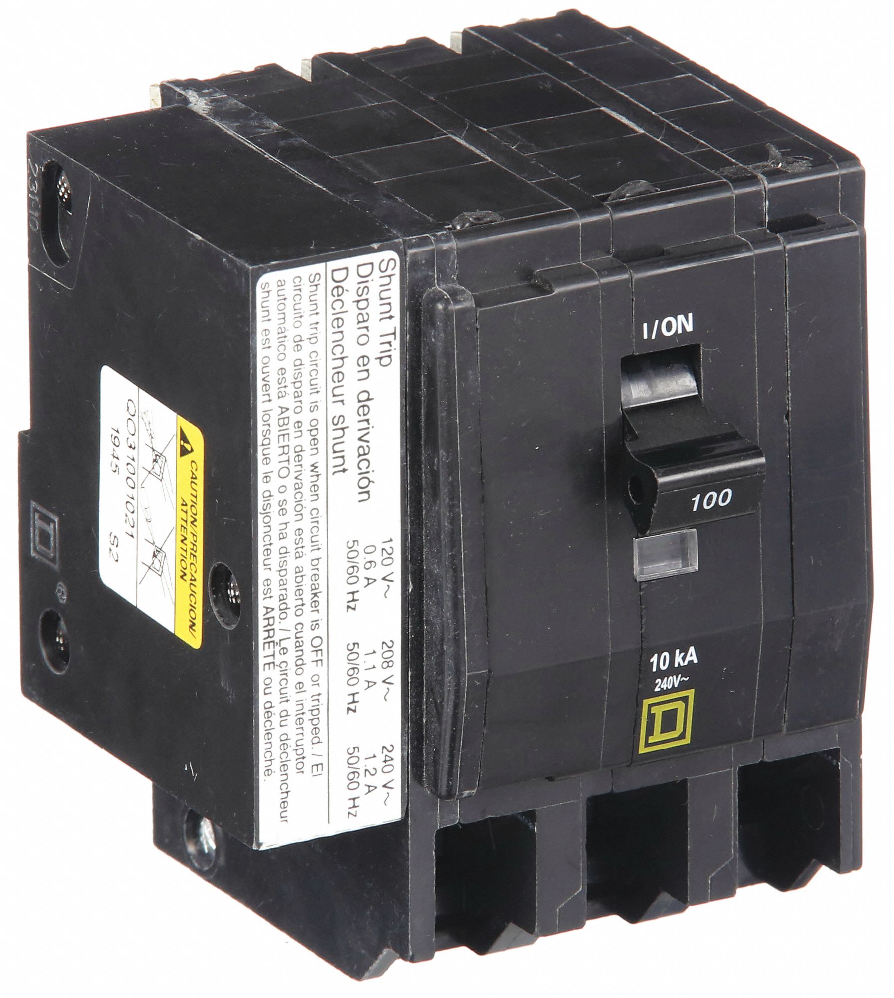Miniature Circuit Breaker: 60 A, 120/240V AC, Three Phase, 10kA at 120/240V AC, 3 Poles