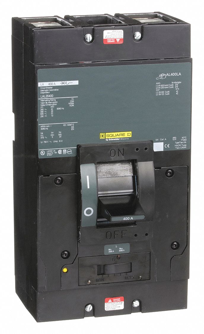 SQUARE D Circuit Breaker, 400 Amps, Number of Poles: 2, 600VAC AC
