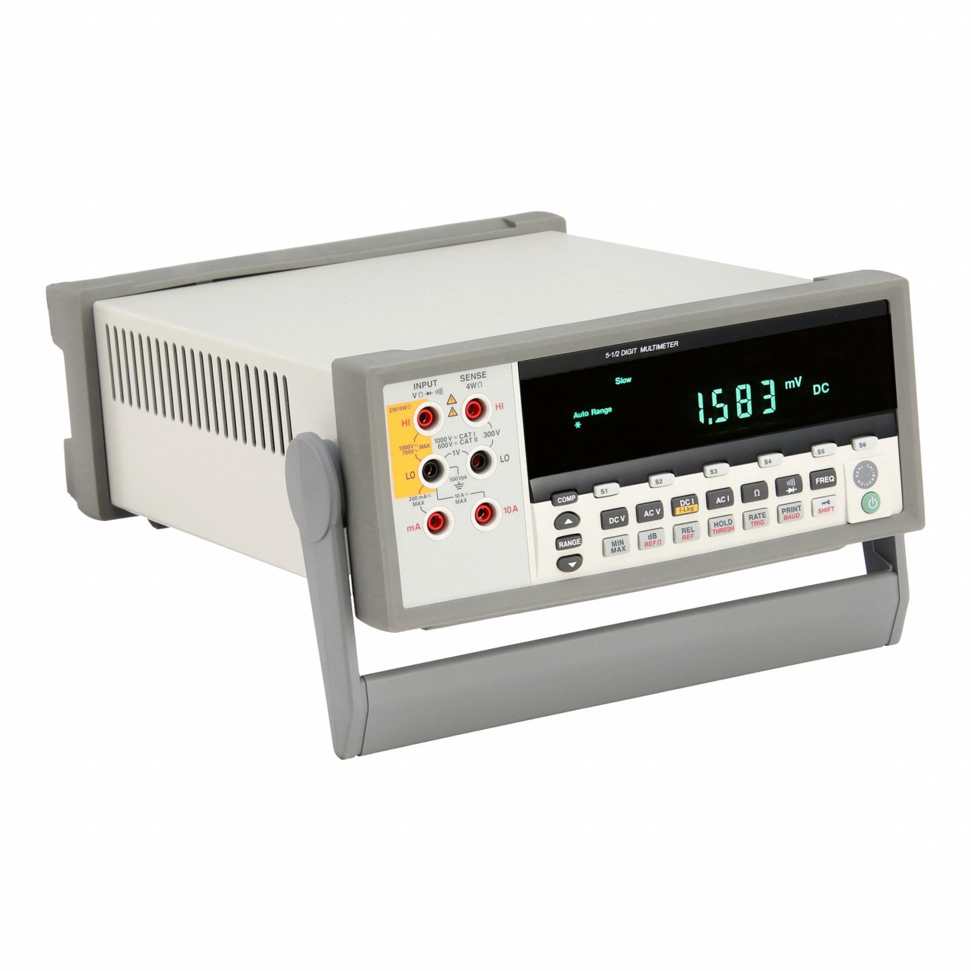 Bench Digital Multimeter: CAT I 1000V/CAT I 600V, 10 A AC Current Measurement - Max