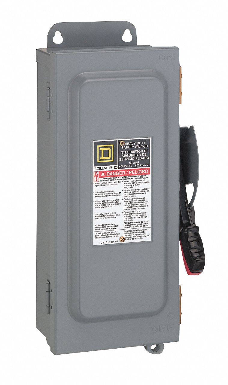 Safety Switch,  Fusible,  600 A,  Steel