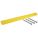 PARKING CURB, HDPE, 6 FT X 8 IN X 4 IN, HI-VIS YELLOW, FOR ASPHALT/CONCRETE, 15 LBS