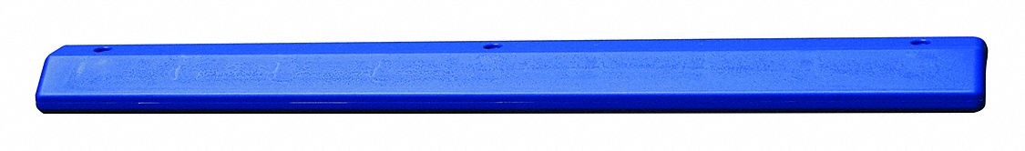 Parking Stop: HDPE, 6 ft Lg, 8 in Wd, 4 in Ht, Blue, Reflective Striping Not Included