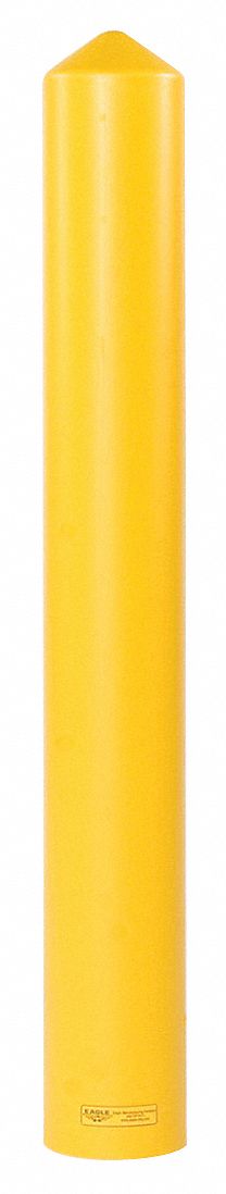 BOLLARD COVER,4 IN DIA.,56 IN H,YELLOW