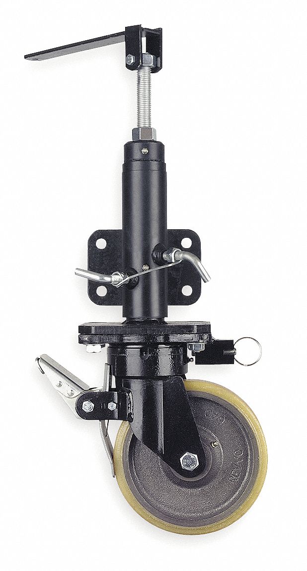 Jacking Swivel Caster, 6 in Wheel Dia., 1600 lb Load Rating Grainger