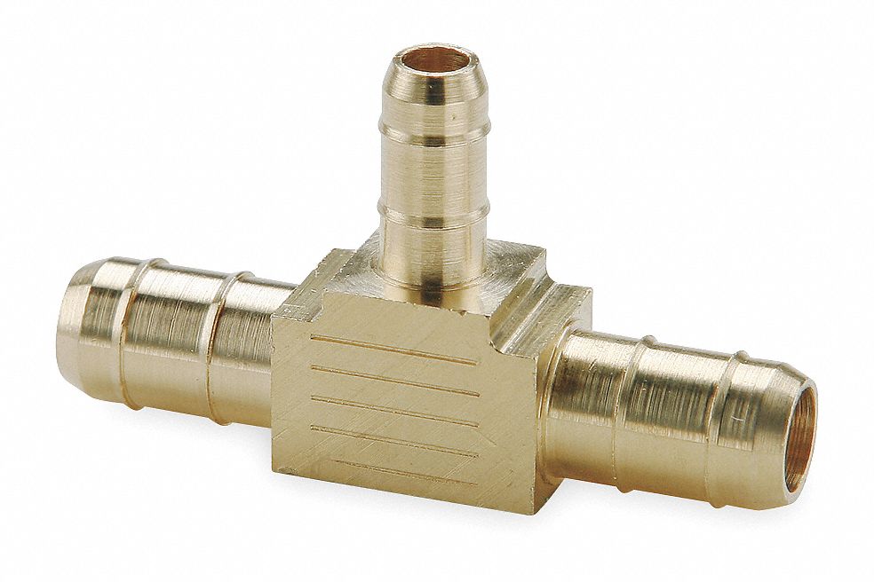 Parker Union Tee Brass Barbed X Barbed X Barbed For 1 4 In X 1 4 In X 12 125 In Tube Id 2guf9 224 6 6 5 32 Grainger