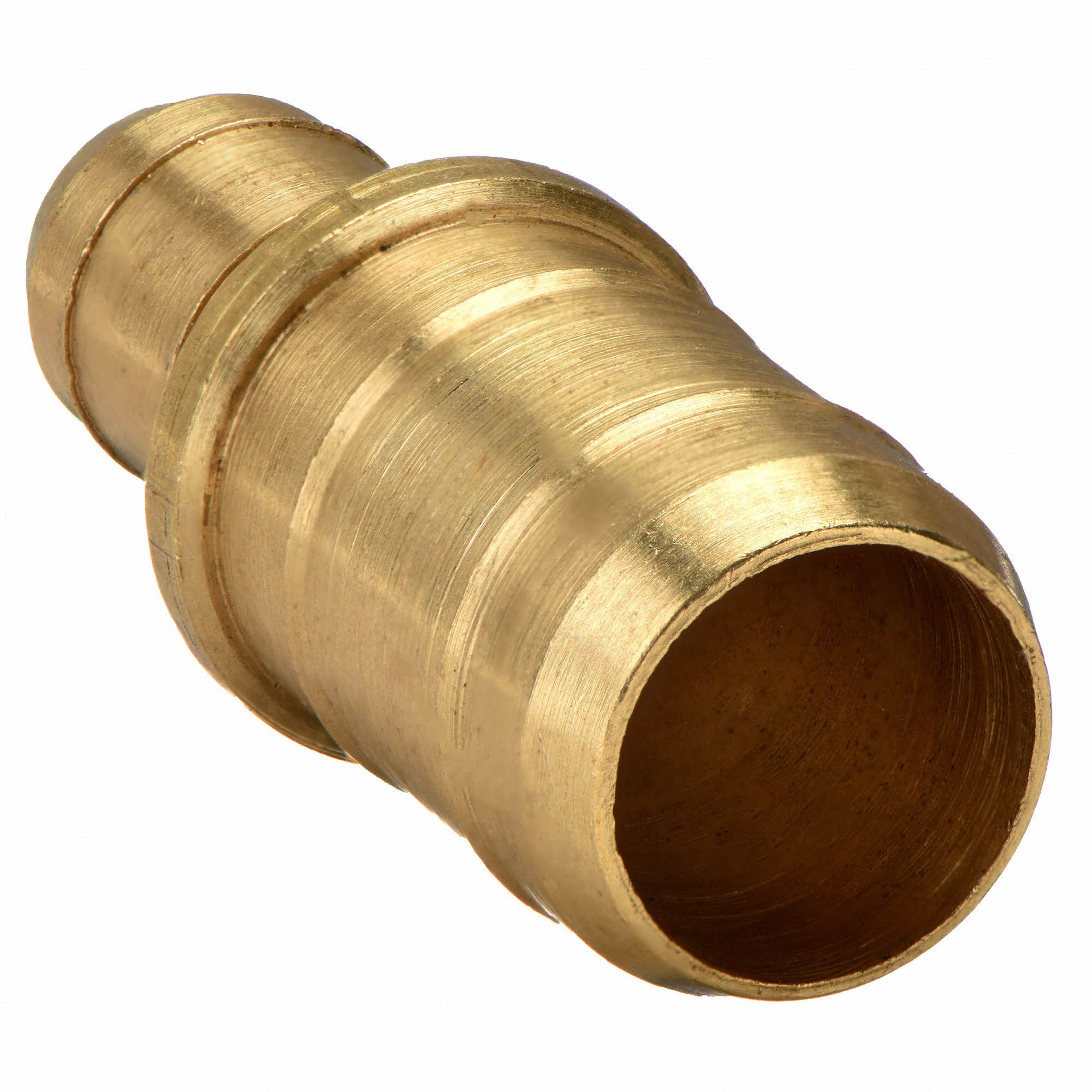 PARKER Barbed x Barbed Union Reducer, Brass, 11/64 in x 1/4 in Barb Size, Brass 2GUF72246